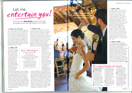 Ronnie Scotts Rejects in Wedding Magazine